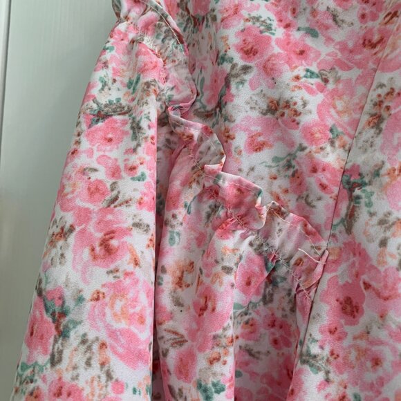 Chic Soul Long Sleeve 3X floral print blouse - Picture 6 of 13